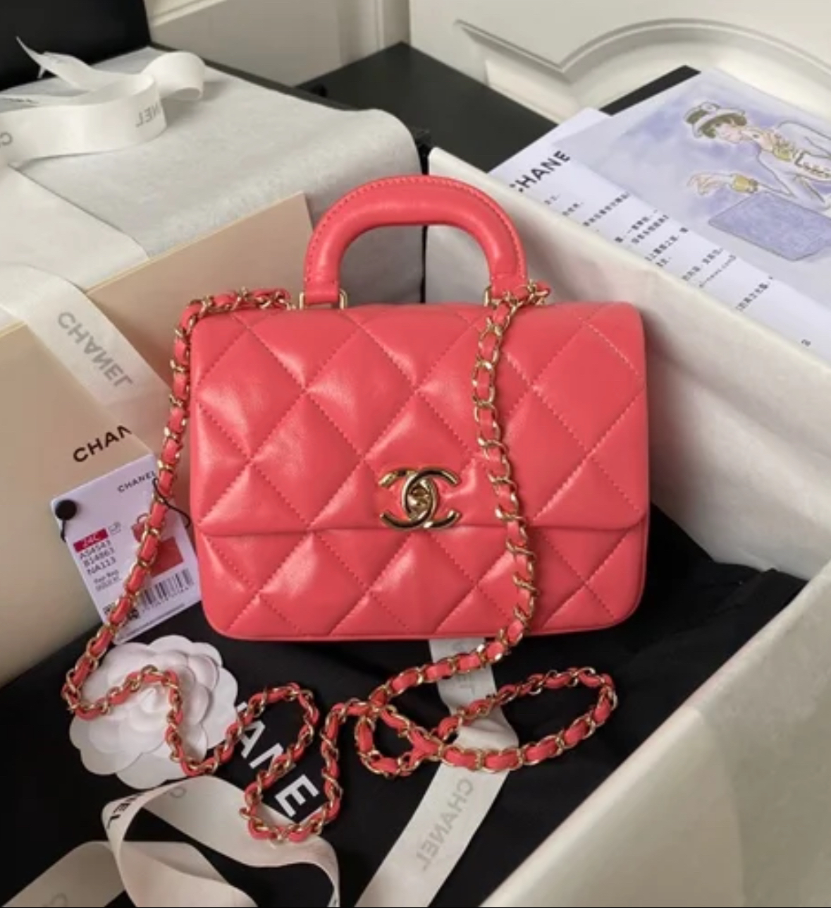 95新 Chanel/香奈儿 泡泡专属/香奈儿新款24c单肩包/98新包展