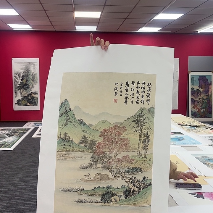 国画仿古图画作品