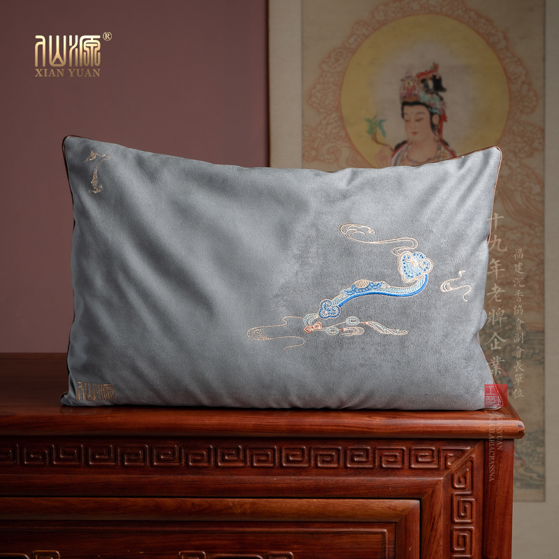 XIANYUAN/仙源【沉香瑞枕】沉香碎料花如意眠枕