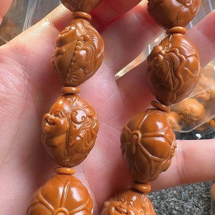 橄榄核吊坠橄榄荷叶米勒