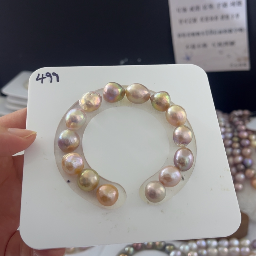 淡水珍珠银S925镶嵌手绳