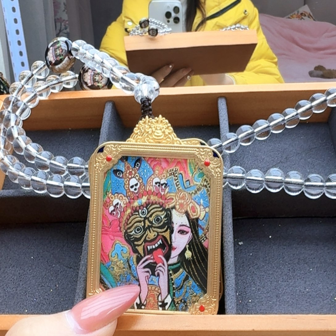 大理石磁石唐卡我喜欢唐卡