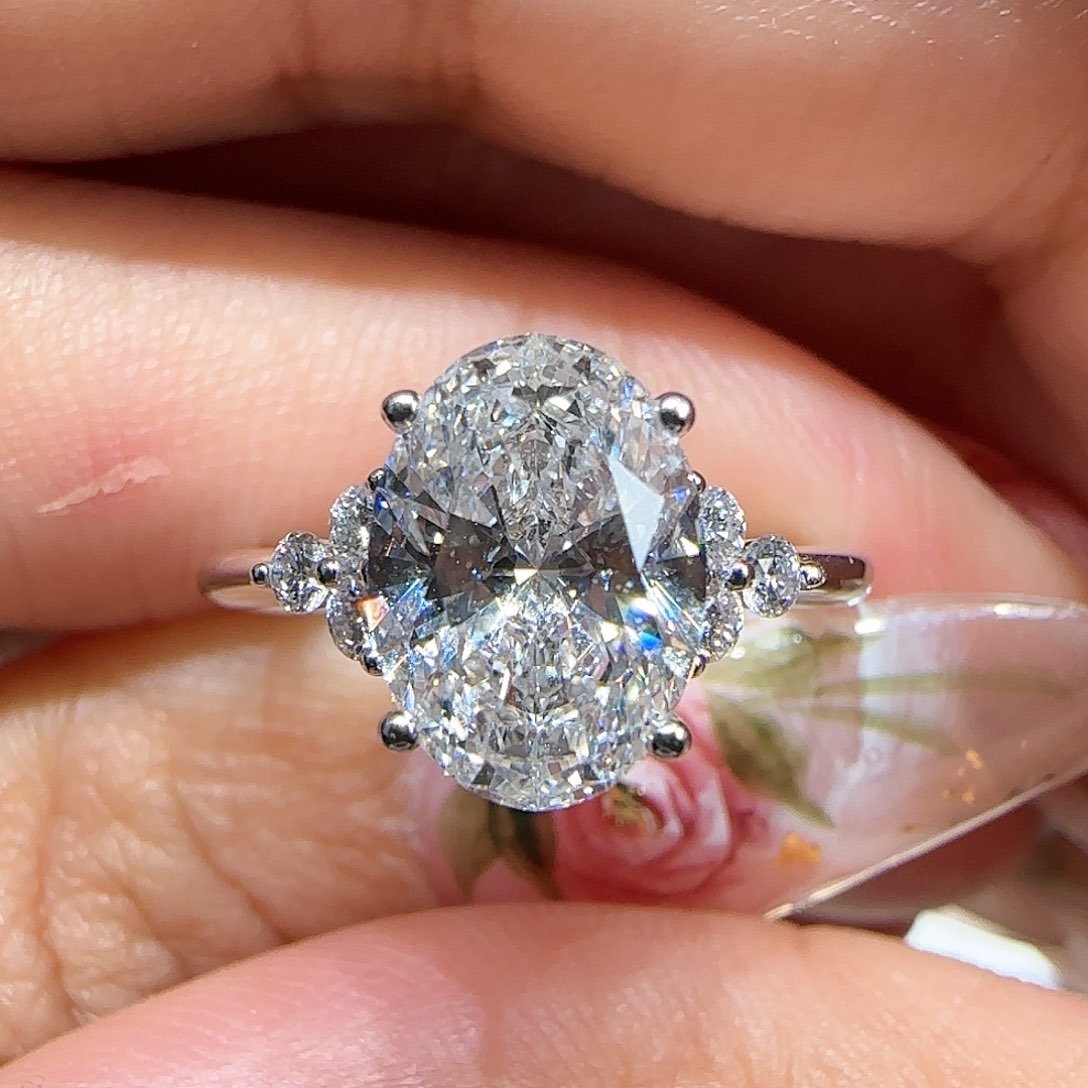 【闪购商品】实验室培育钻石18K金镶嵌@@00025593