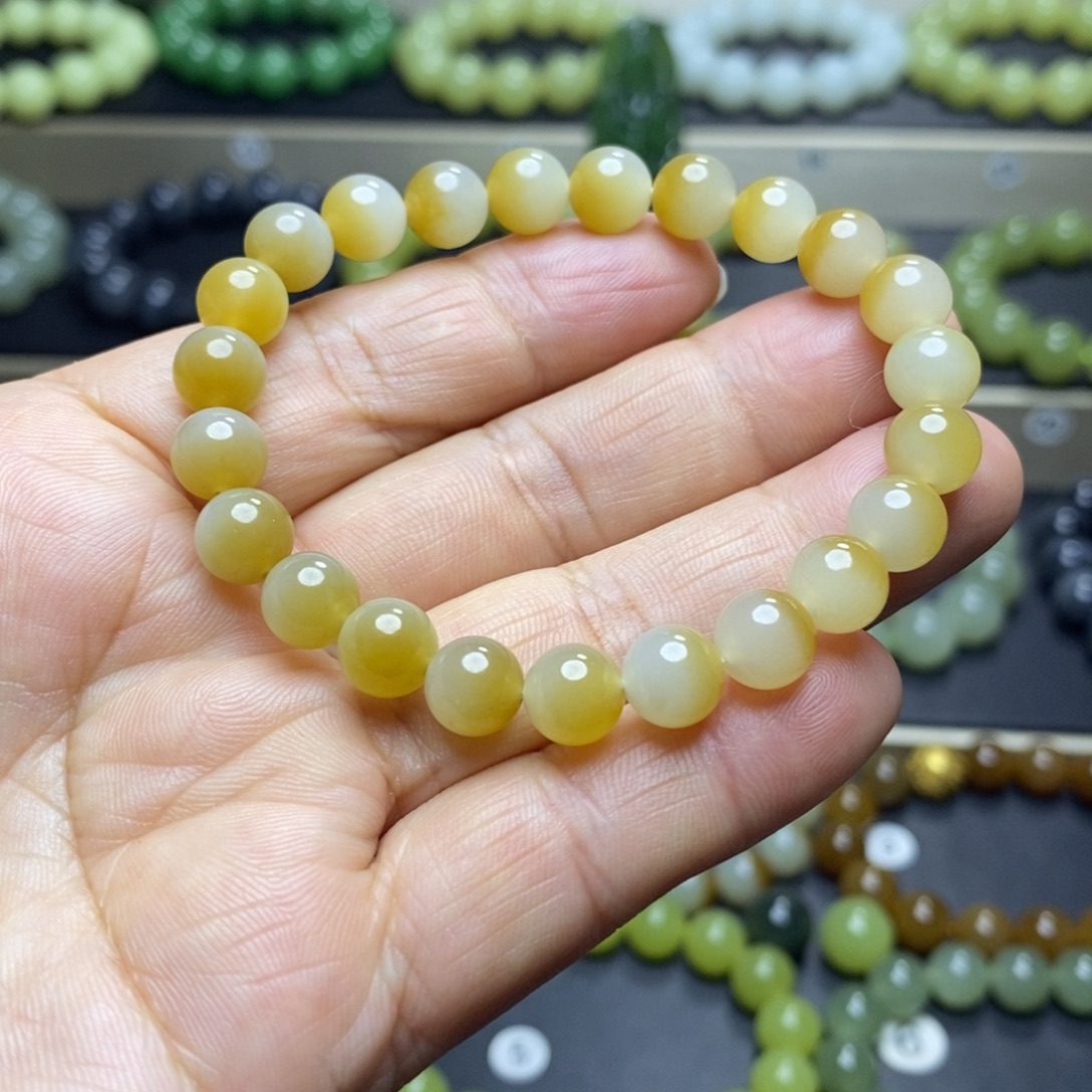 和田玉未镶嵌手串