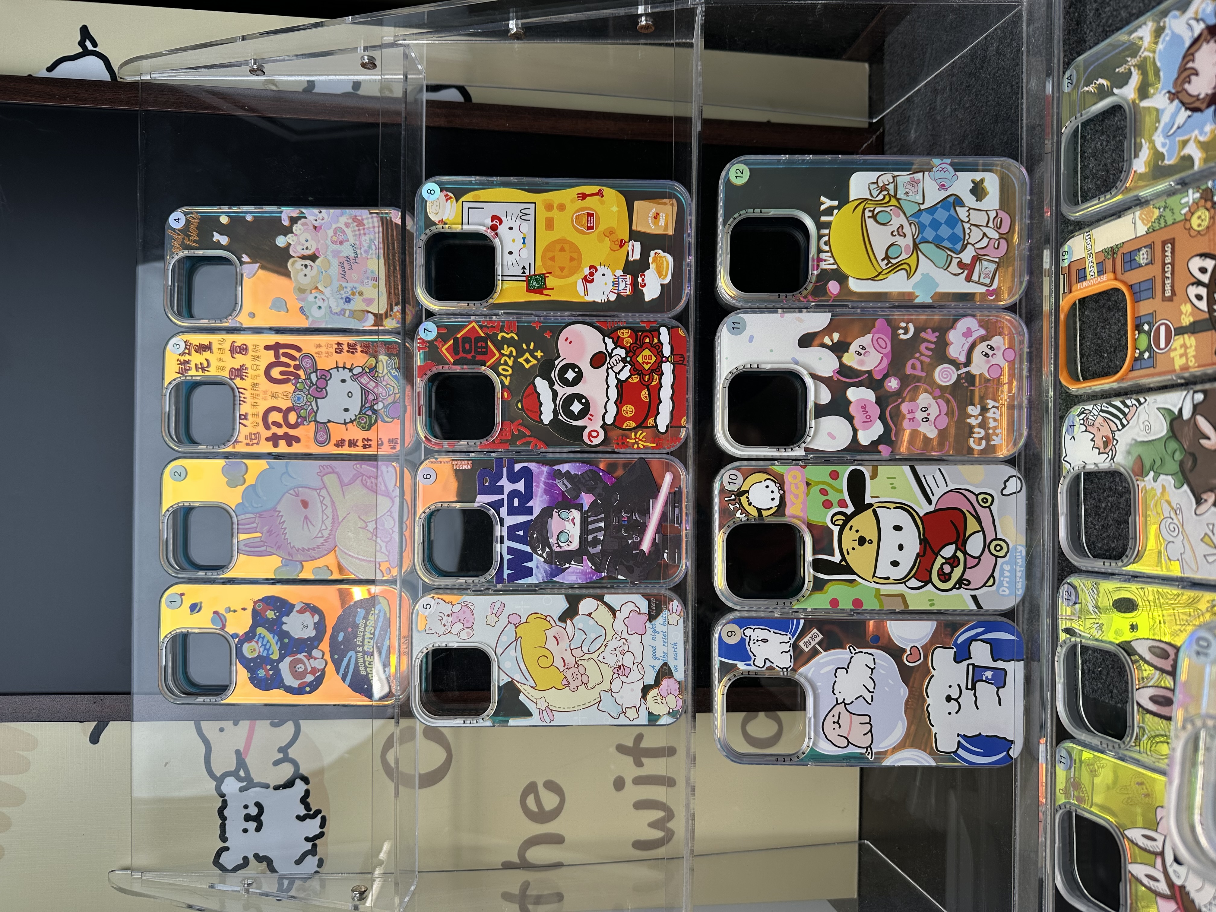 B组透明镭射手机壳硬壳软包边适用苹果16promax华为/mate60