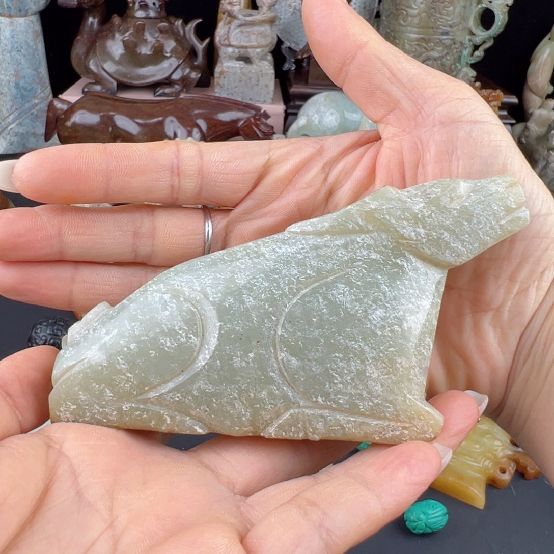 和田玉挂件未镶嵌洪*