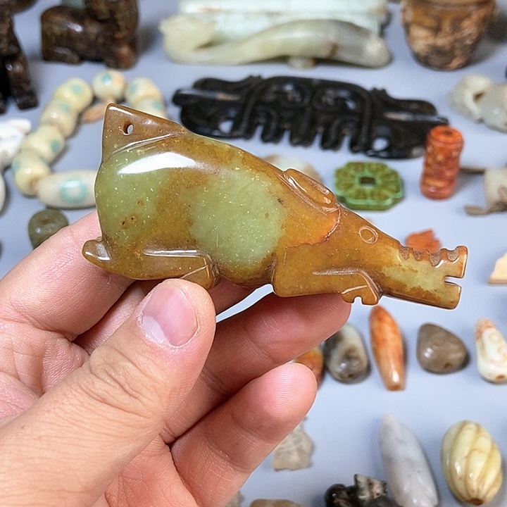 和田玉未镶嵌颈饰156