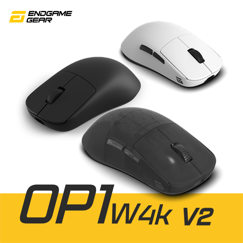 endgamegear轻量化无线游戏鼠标OP1w4K V2无线  传感器PAW3950