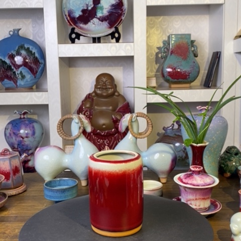 瓷片禹州神后钧瓷原产地~