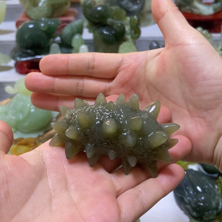 【闪购商品】蛇纹石玉把件未镶嵌s****贾