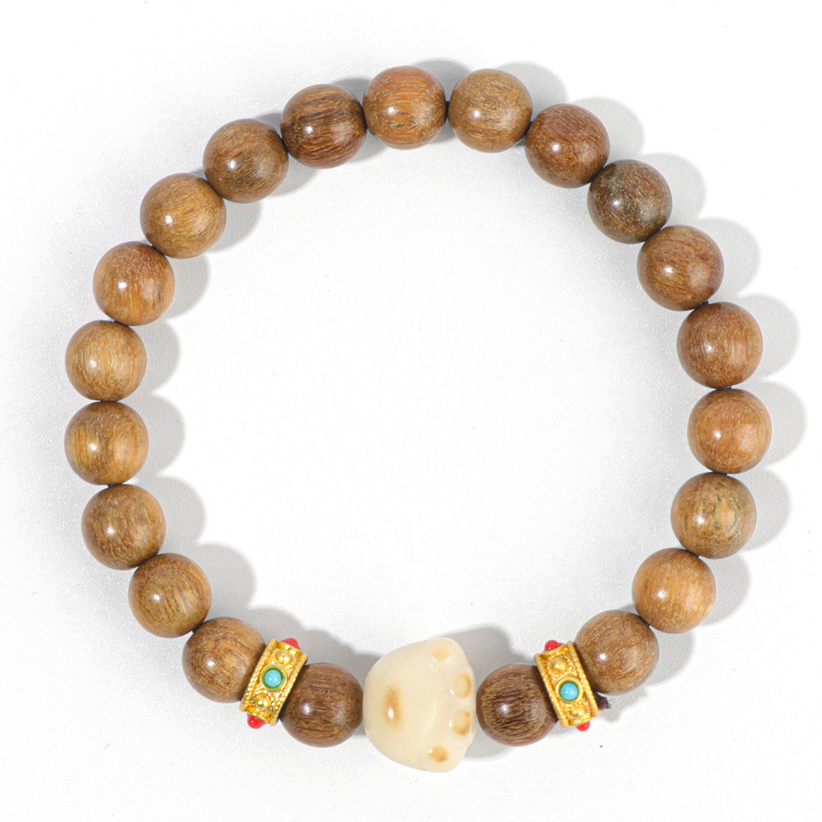 A00155绿檀猫爪手串（无礼盒）