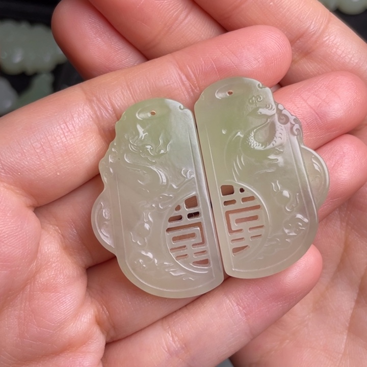 和田玉挂件未镶嵌霄*