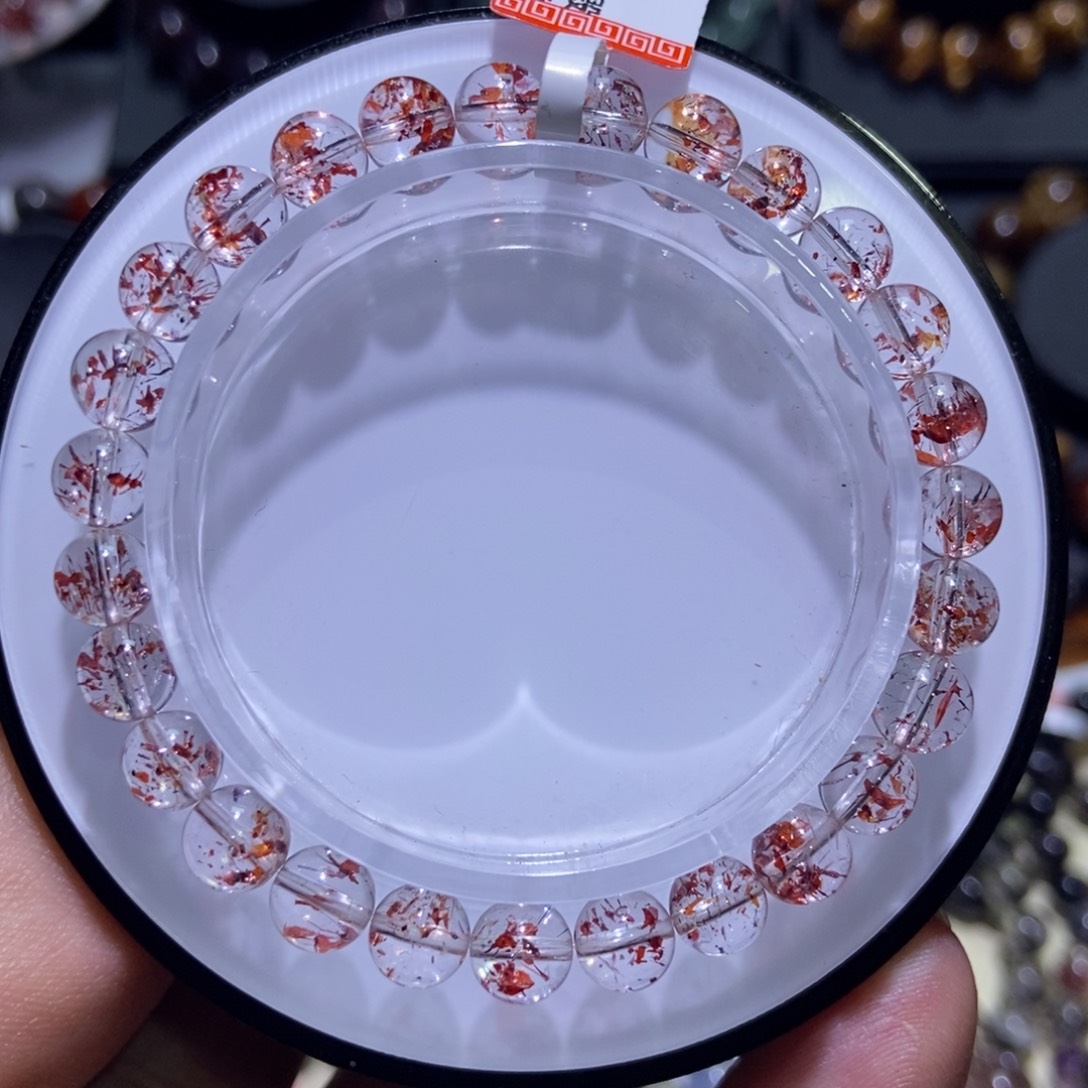 水晶手串未镶嵌金草莓