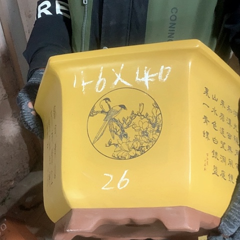 紫砂花盆手工制作