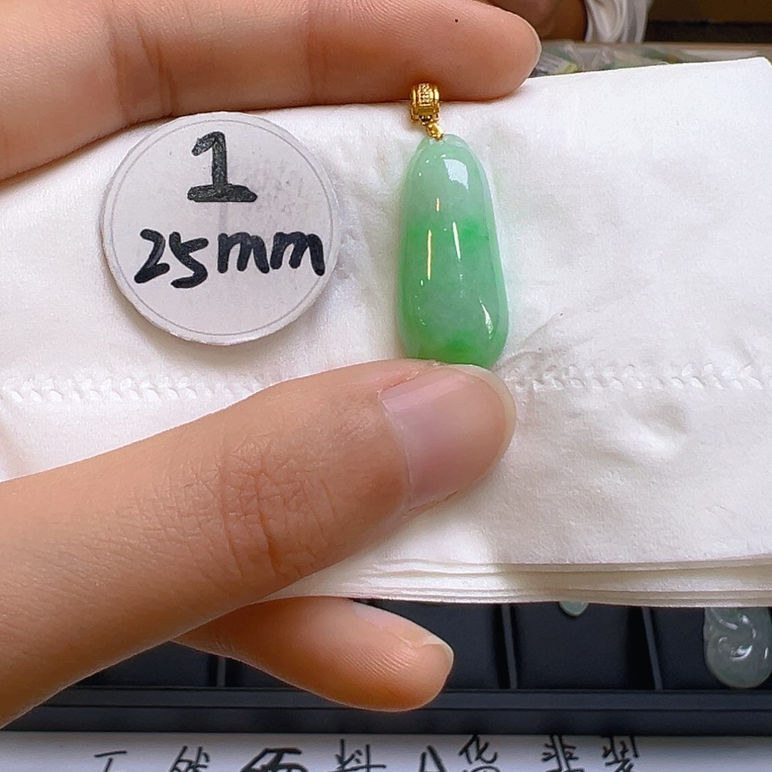 翡翠颈饰18K金镶嵌我