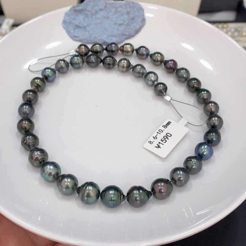 【闪购商品】海水珍珠项链未镶嵌用****0大溪地项链8.6-10.8mm燕