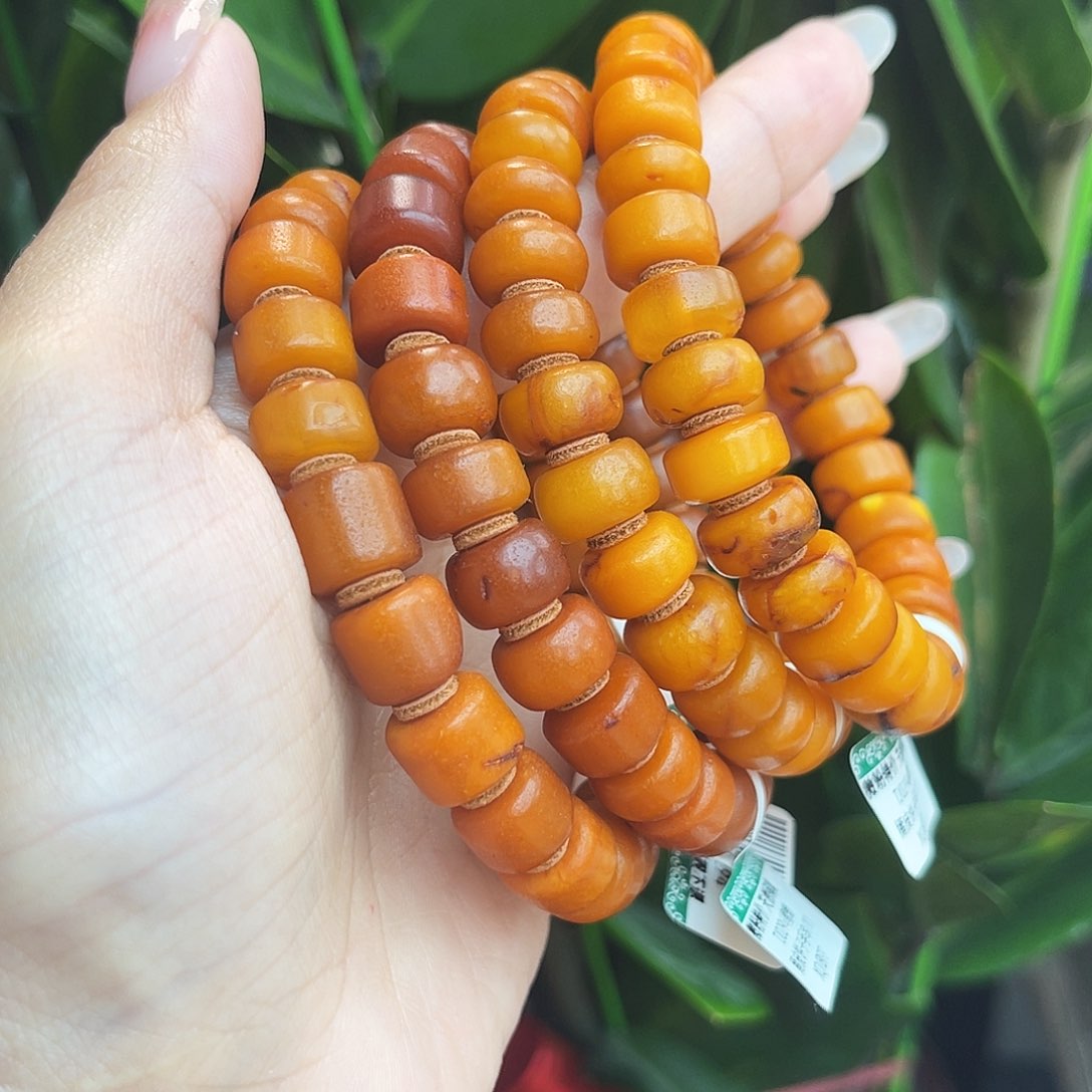 未镶嵌琥珀手链11m多样性发其一（微瑕）