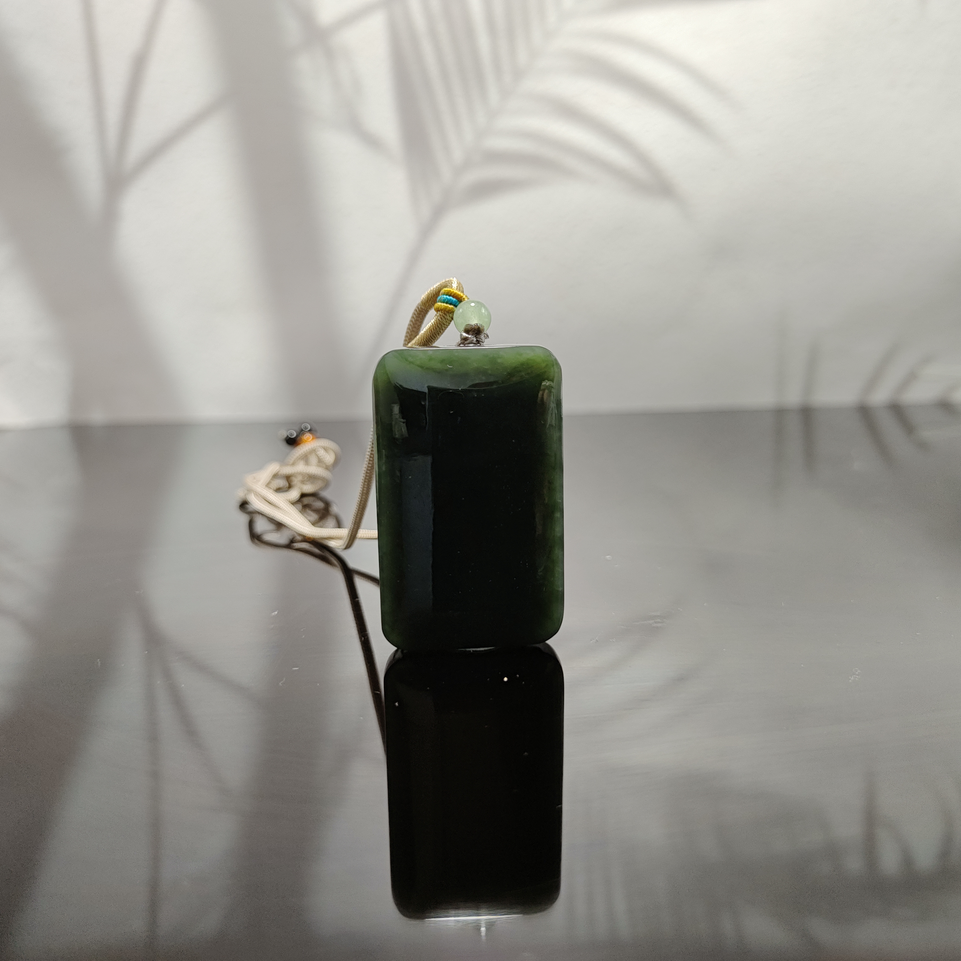 E和田玉无事牌吊坠1910