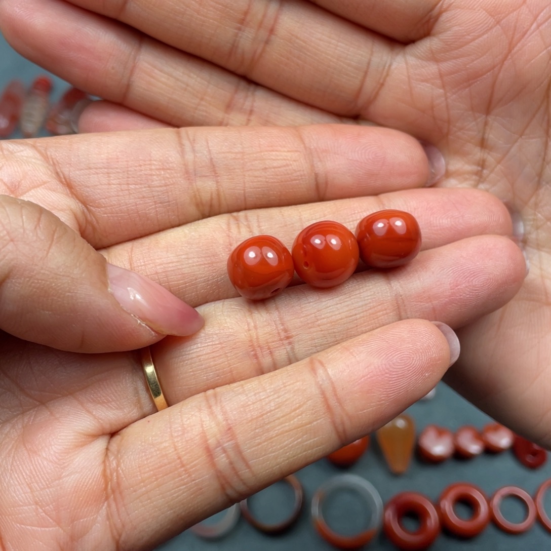 用***6南红玛瑙未镶嵌珠子