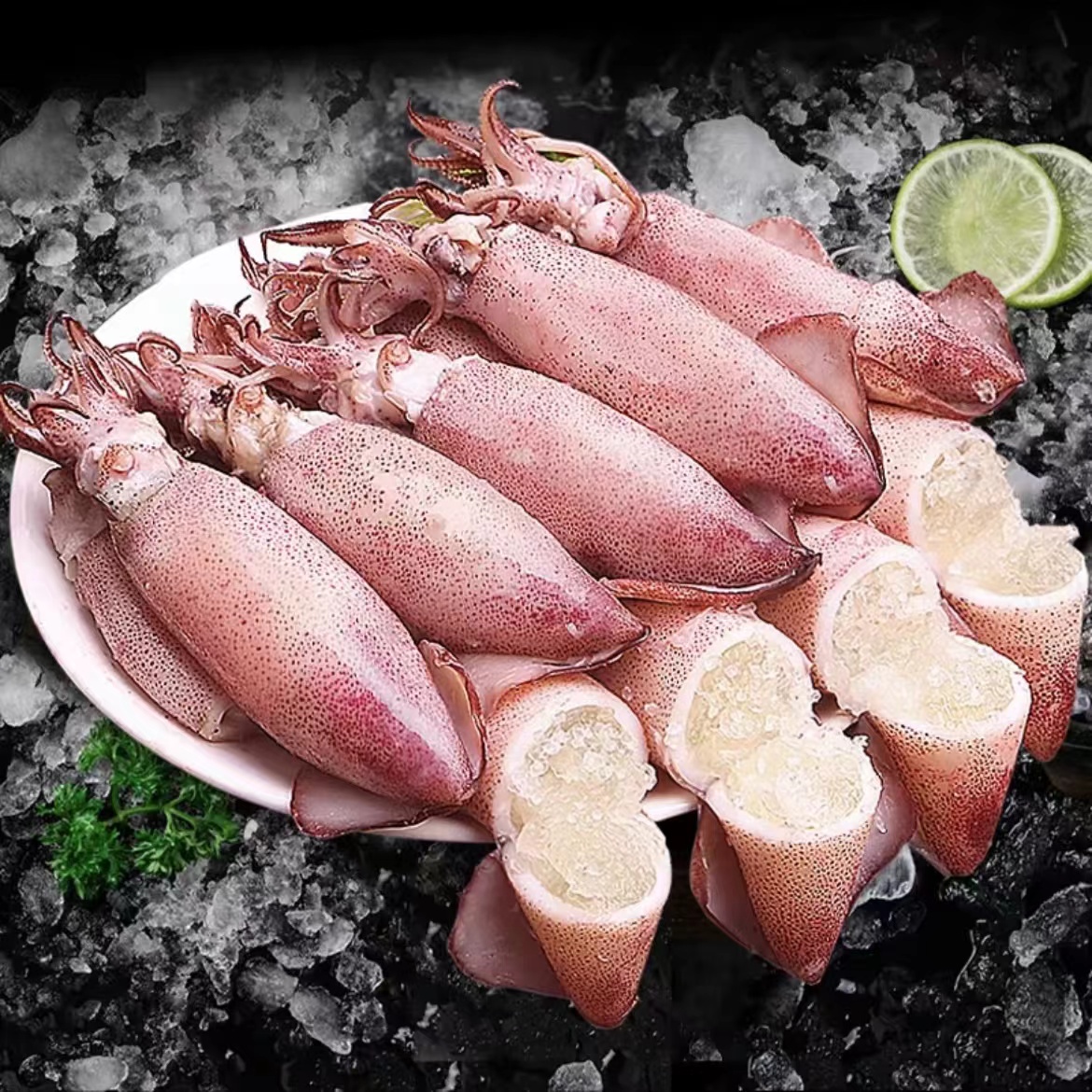 新鲜带籽带膏海兔籽乌熟冻海鲜水产冷链运输包邮