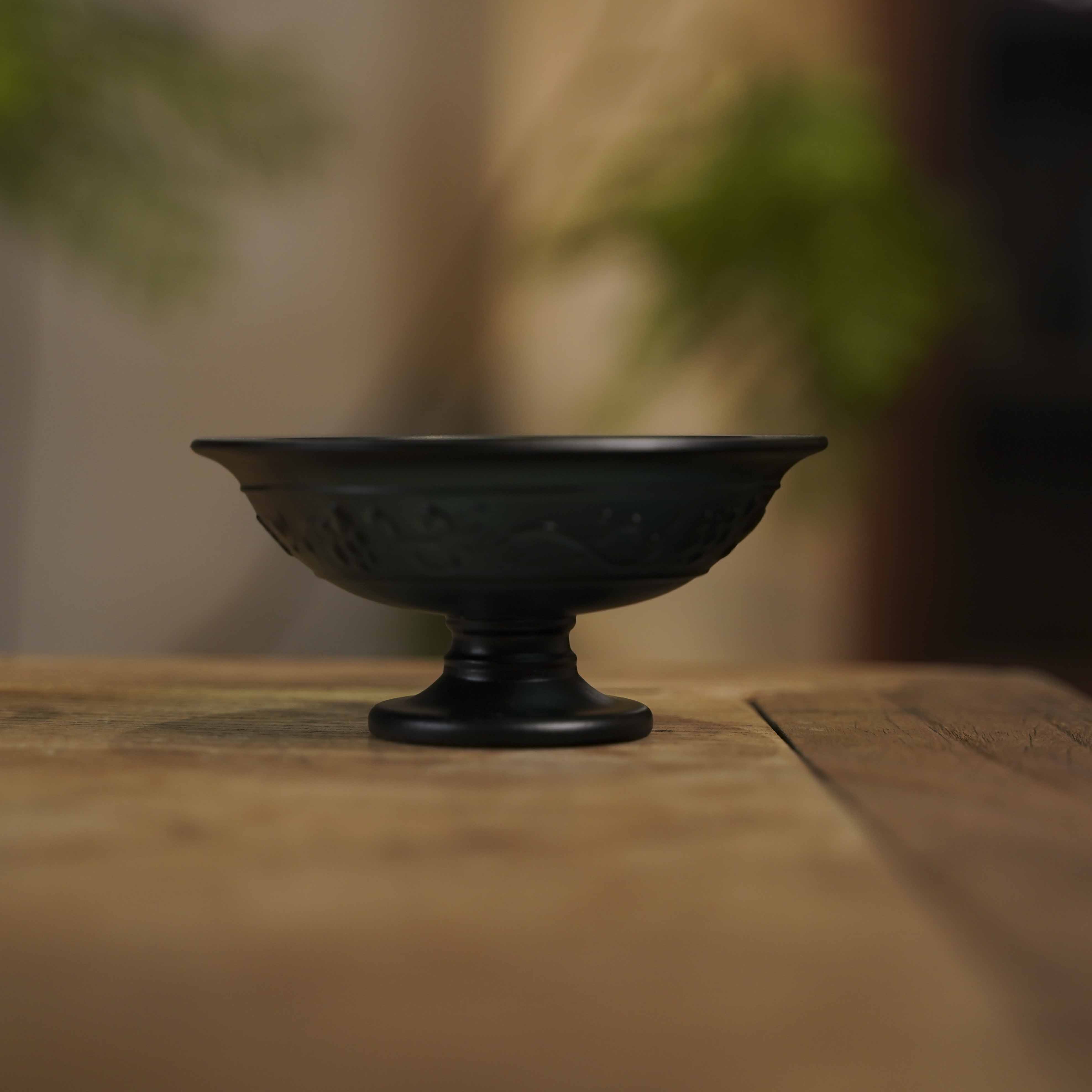 【叁山】乐于心琉璃盏-青墨色（琉璃S0245）