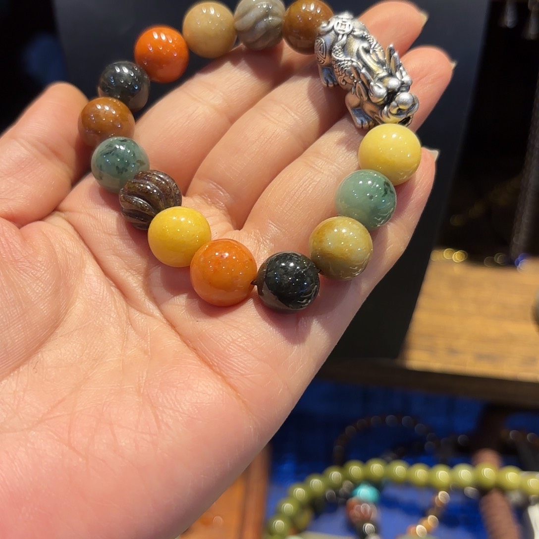 翡翠手链未镶嵌原创