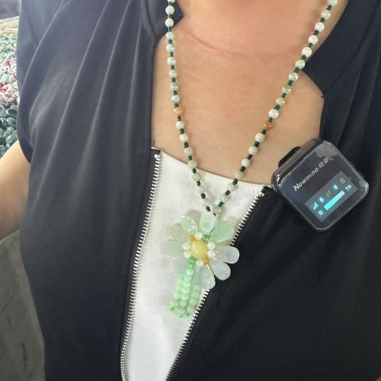 天然a货翡翠太阳花项链-d272-多样性发一件