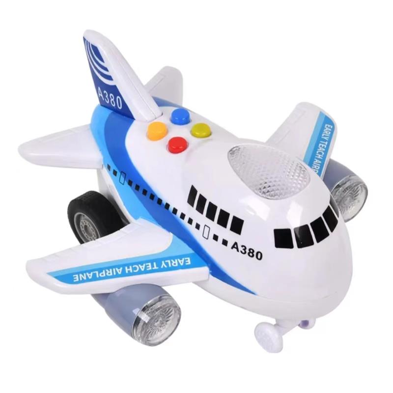 儿童大号惯性声光音效A380客机绚丽灯光精美礼盒客机大飞机玩具