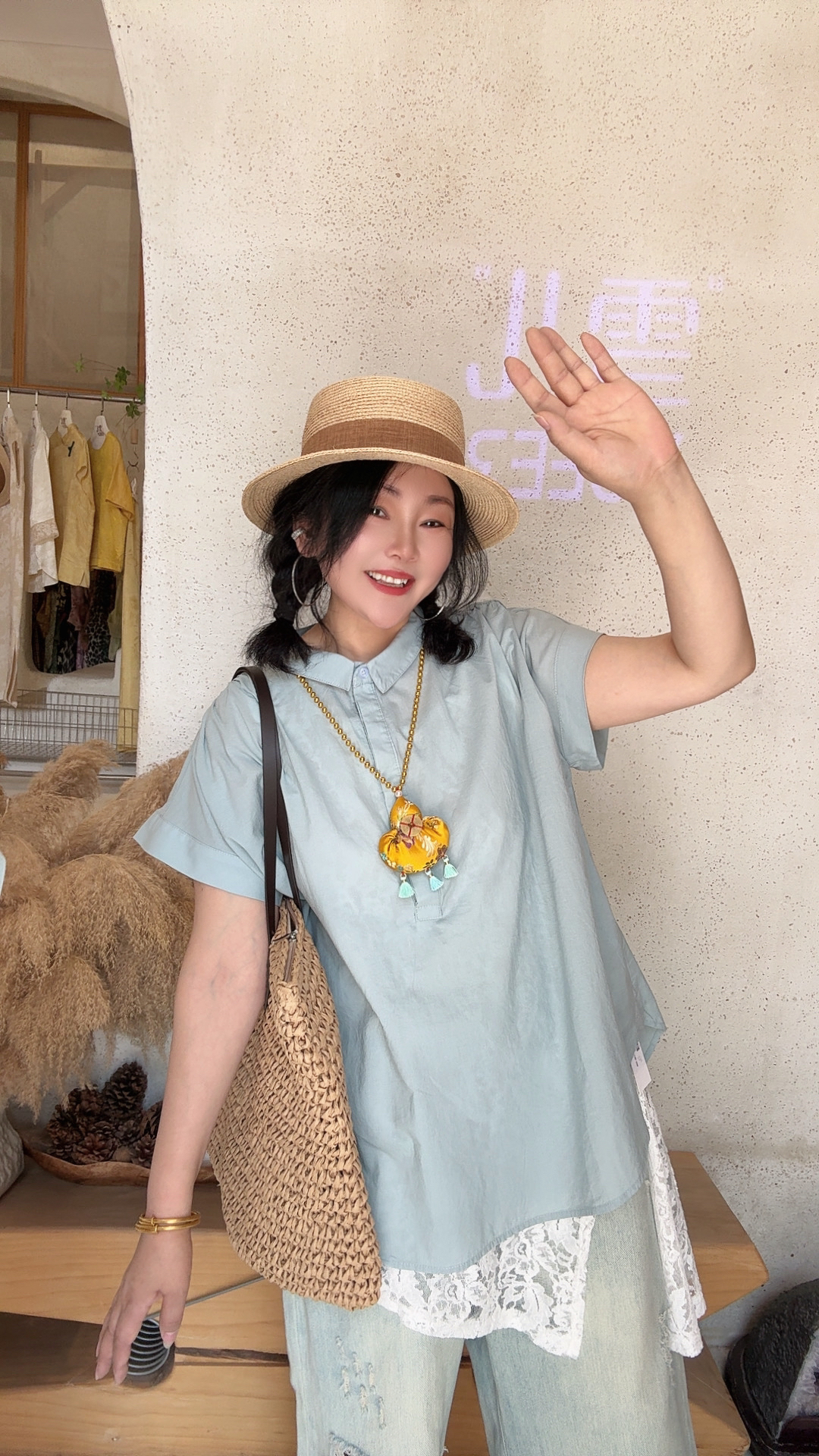 雪儿姐推荐款 时尚破洞牛仔裤