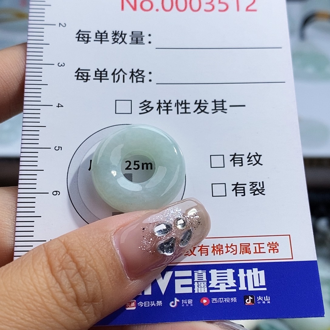 翡翠未镶嵌颈饰3512