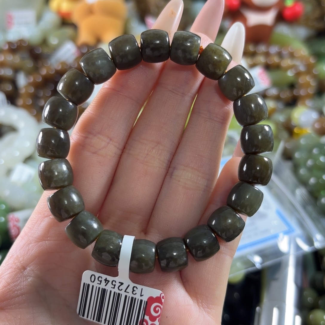 和田玉未镶嵌手链63