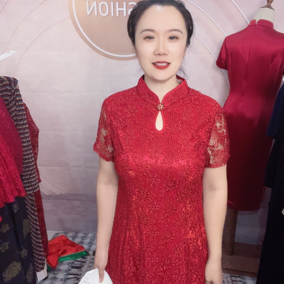 L码旗袍连衣裙修身显瘦
