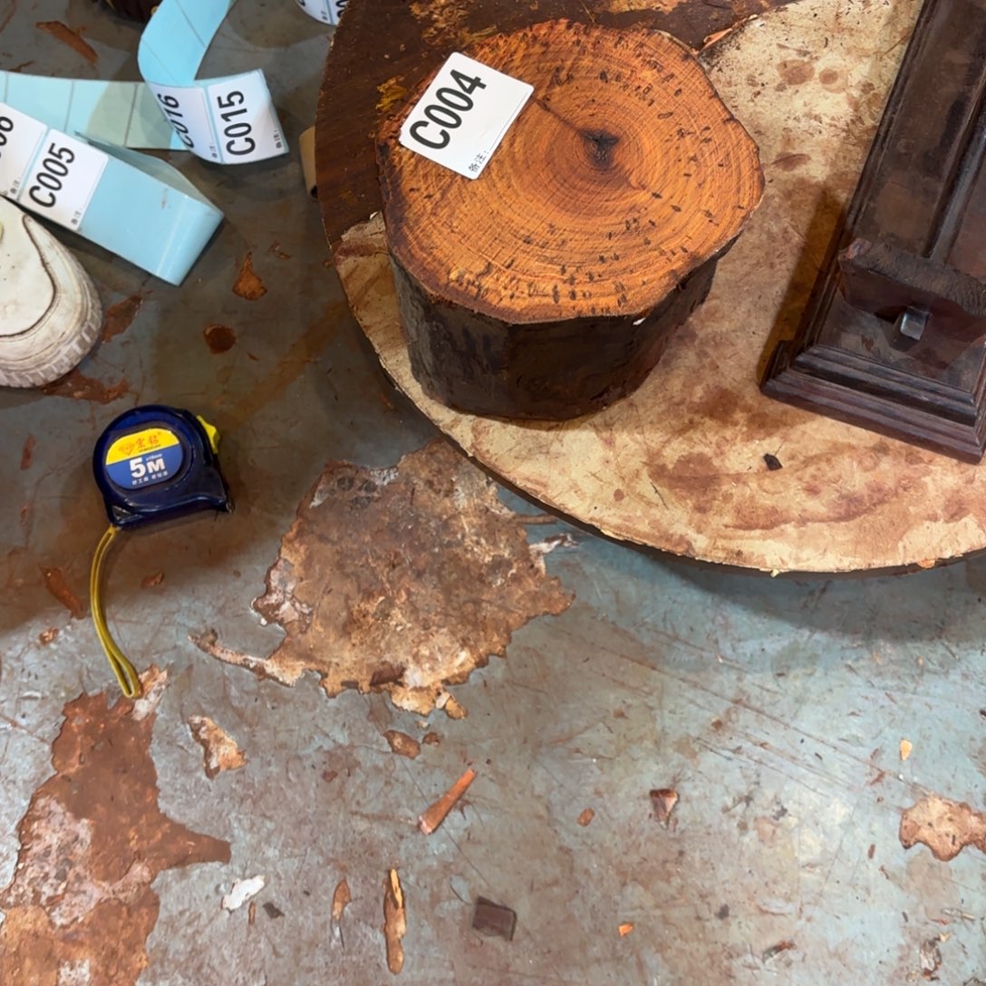 对***错绿泥一物一拍血檀编码004