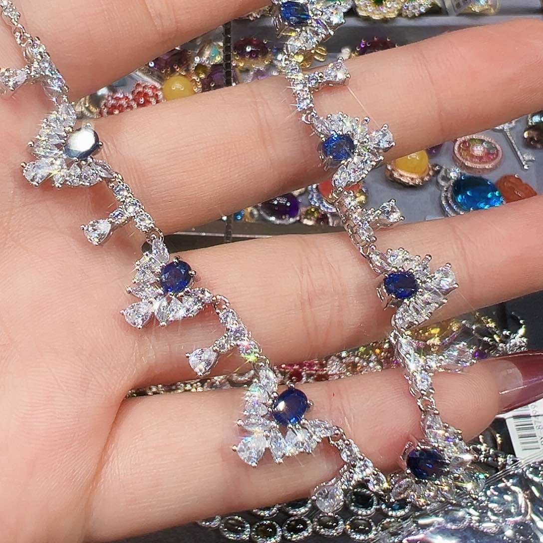 银S925镶嵌珠宝奇石蓝宝石