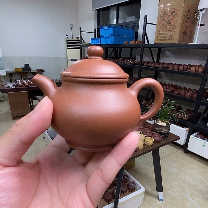 紫砂茶杯小潘壶黄降坡