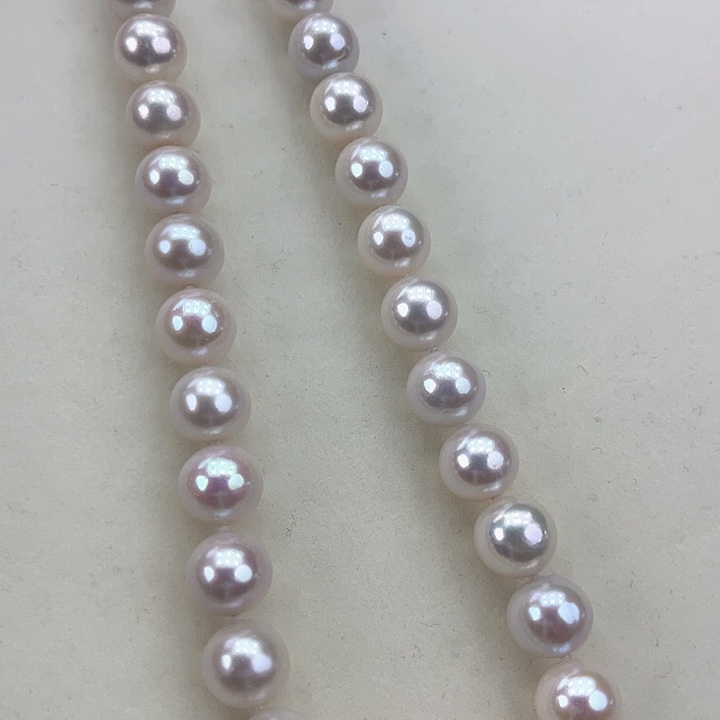 淡水珍珠颈饰银S925镶嵌卡10-11极光炫彩天女高品