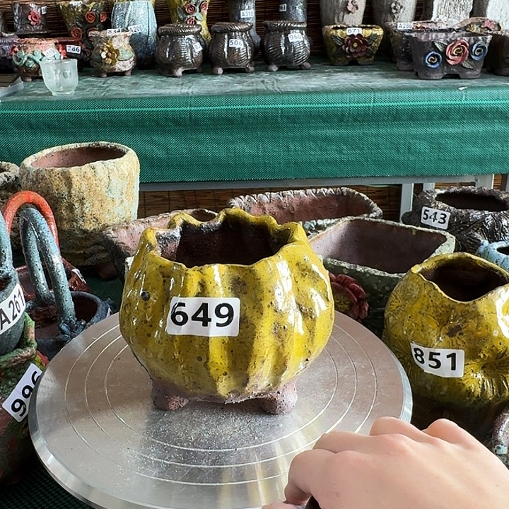 内口7高10.5粗陶手工