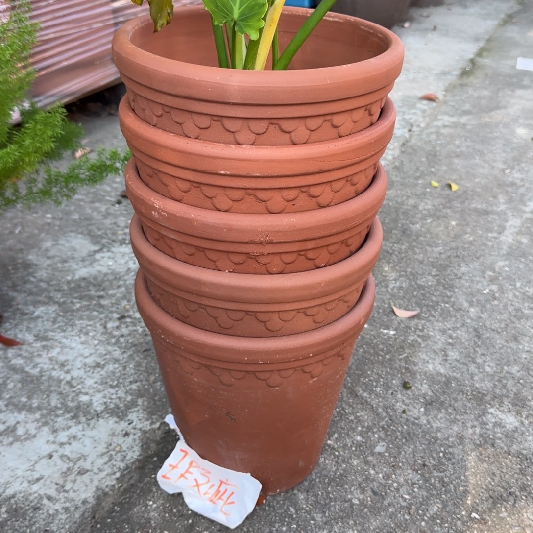 紫砂花盆口24高23宜兴紫砂粗糙