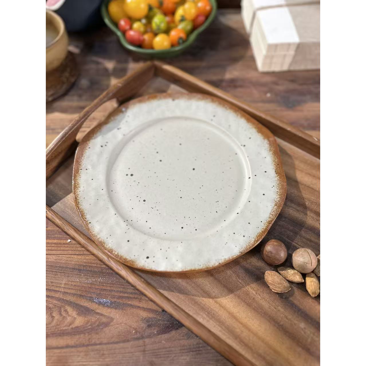 荷田异形平盘 24.5cm*2cm P149 KK