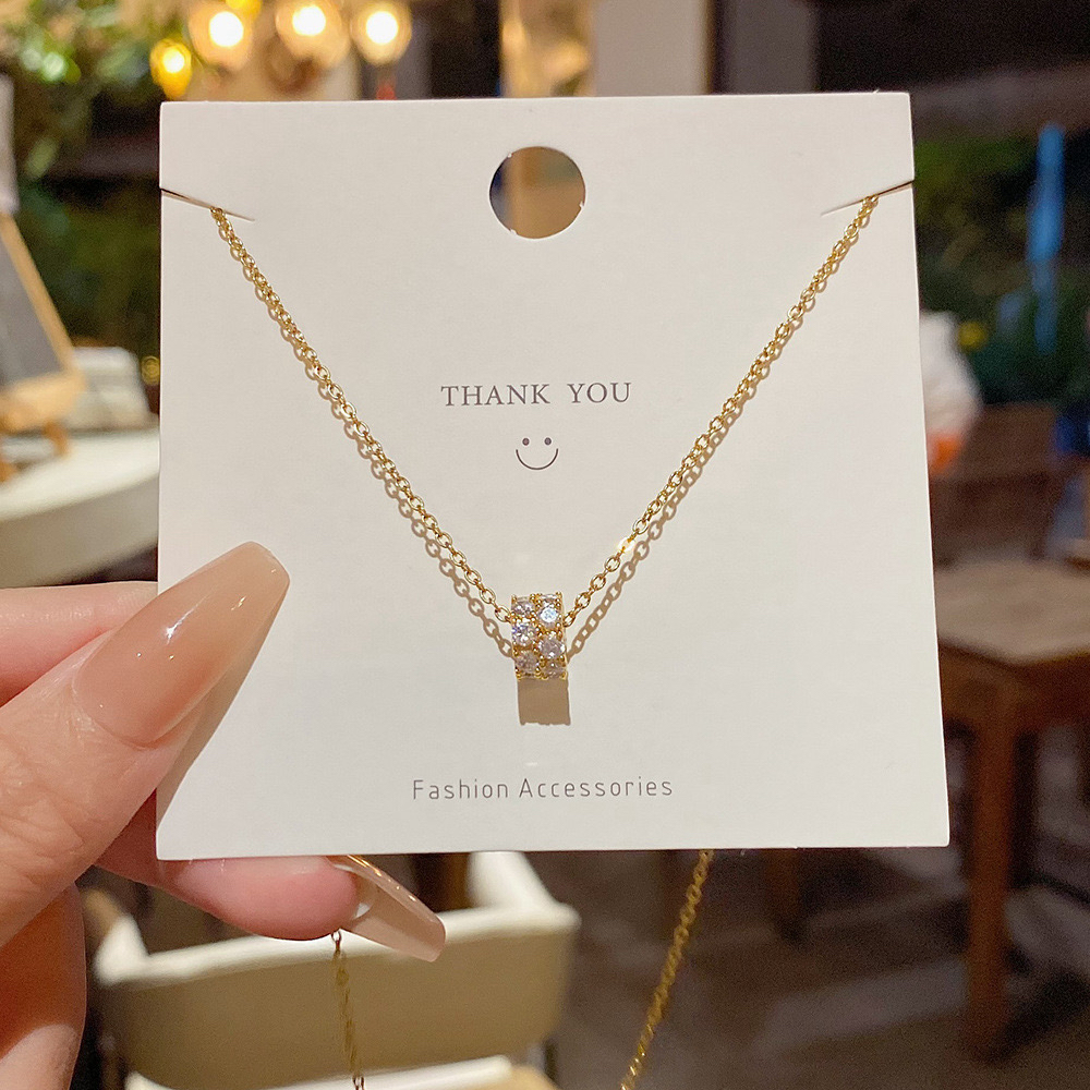 钛钢项链 原创设计几何图案日韩时尚几何女颈链气质 049