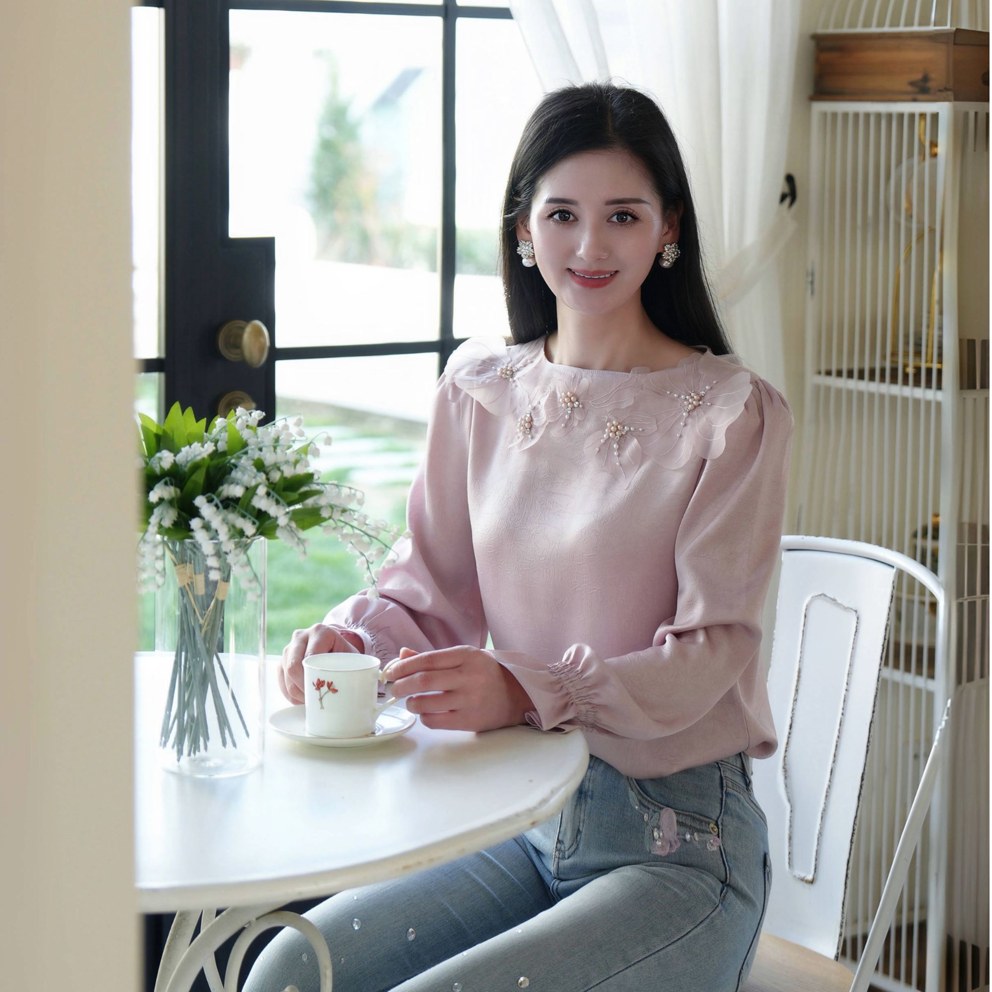 Pink Mary/粉红玛琍25春夏新款百搭显瘦衬衫TMAOS1911