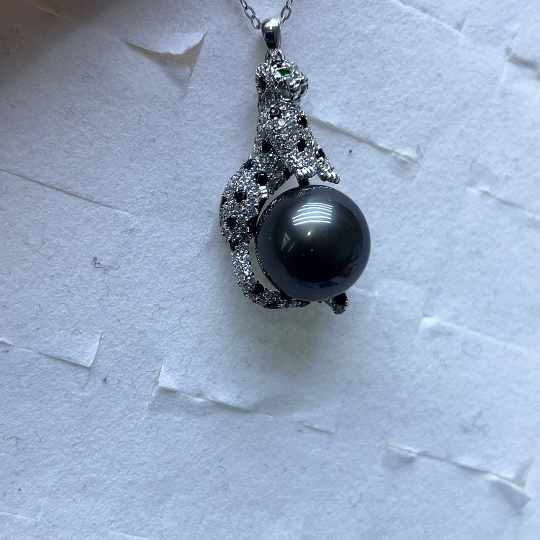 海水珍珠颈饰银S925镶嵌