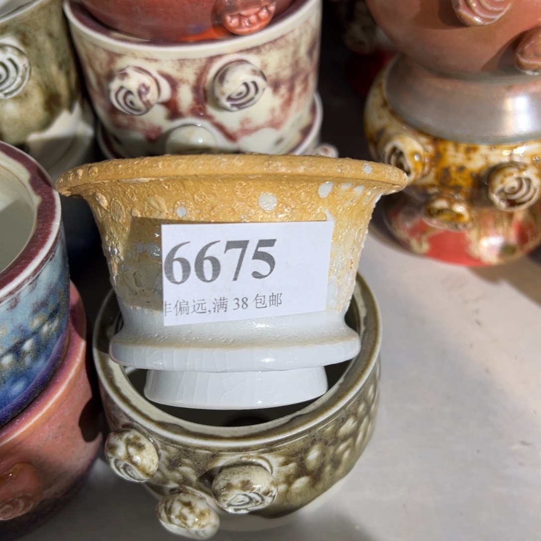 红陶景德镇手工花盆