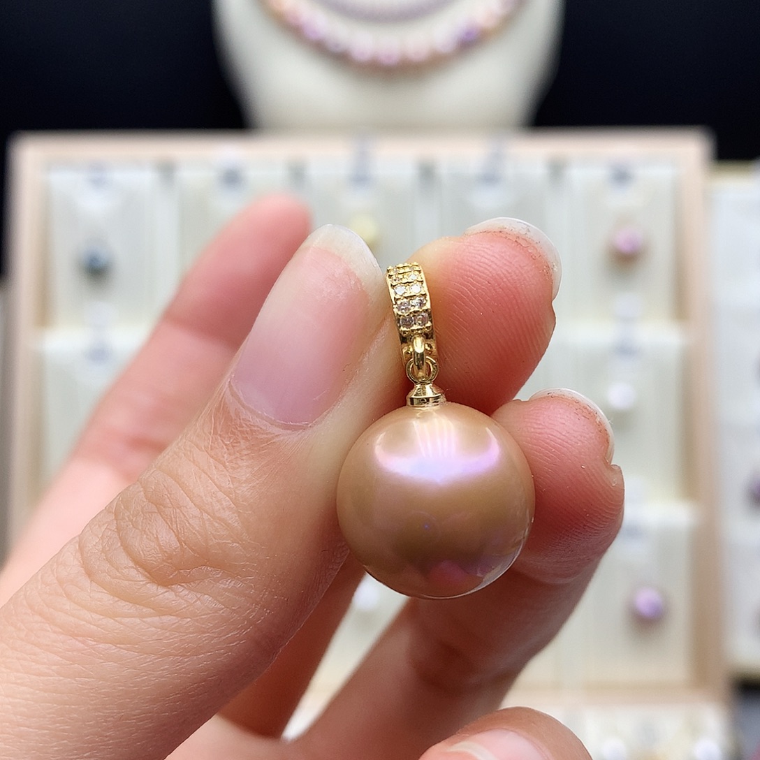 颈饰合金淡水珍珠