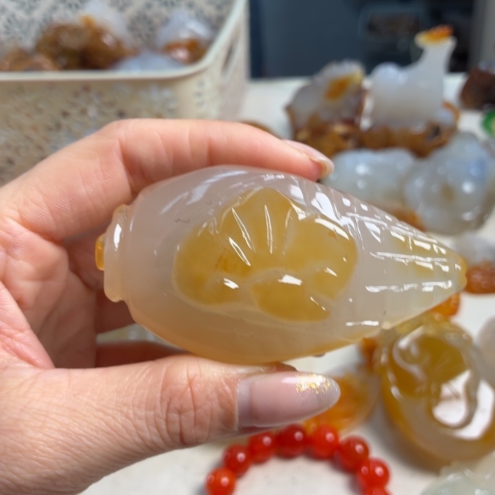 玛瑙/玉髓未镶嵌吊坠(不含链)