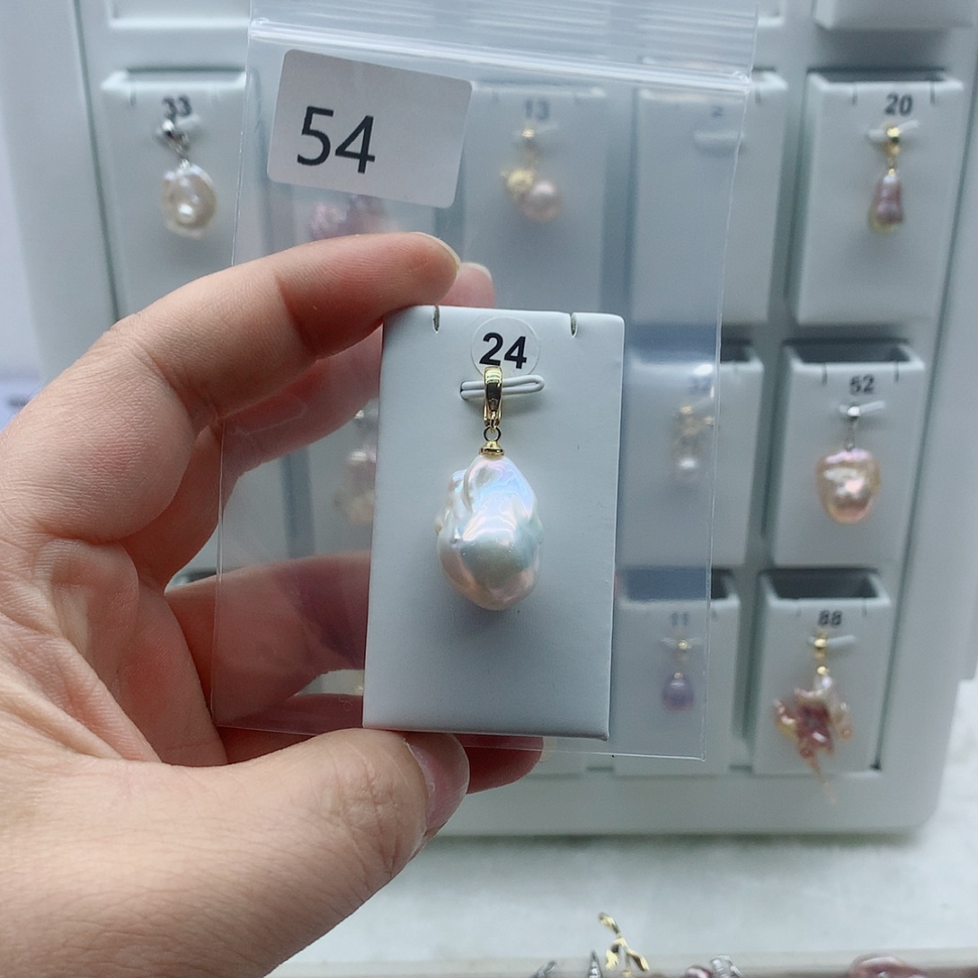吊坠(不含链)淡水珍珠合金