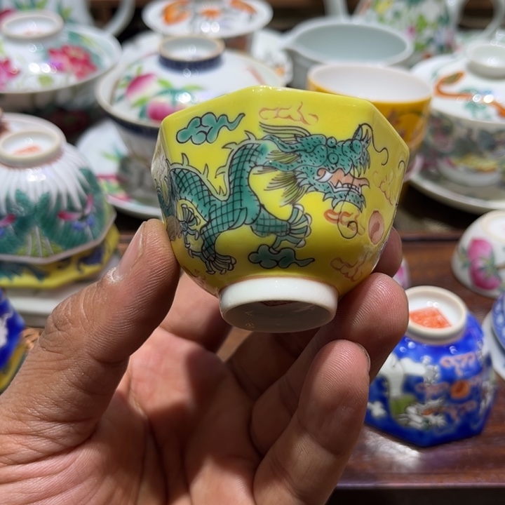 纯手绘精品盖碗杯