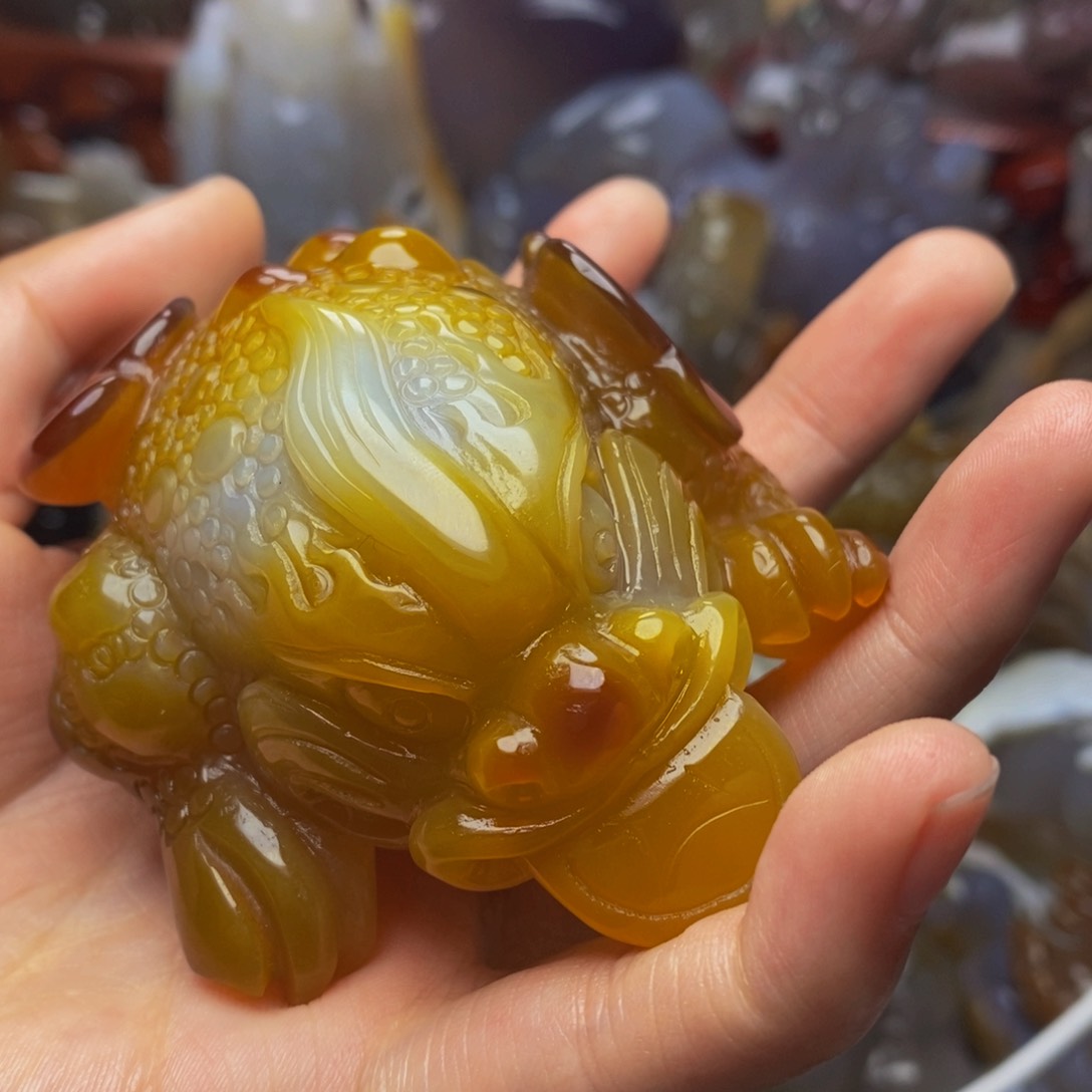 玛瑙/玉髓手把件未镶嵌