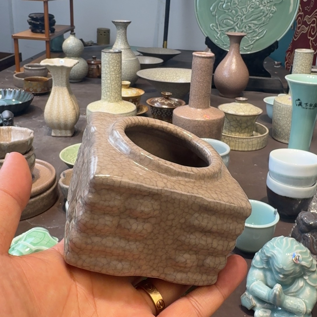 横***树龙泉青瓷茶具微瑕