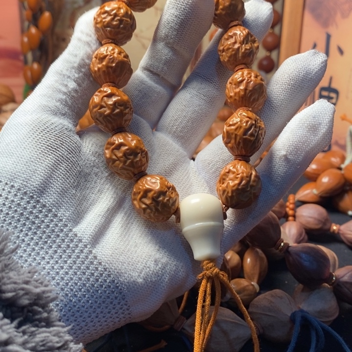 葫***桃橄榄核手串/手链1.7大枣不要三通打流苏